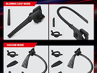 Krachtige draadloze accubladblazer - afbeelding 2 van  6