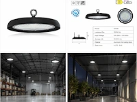 Krachtige led highbay ufo-lamp – 100w – 6400k koud wit – ip65 – agora-100 (5 stuks) - afbeelding 4 van  5