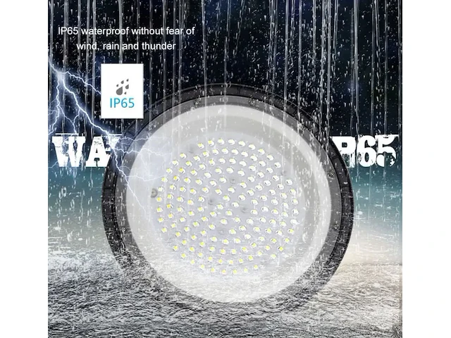 Krachtige led highbay ufo-lamp – 250w – 6500k koud wit – ip65 – agree-250 (4 stuks) - afbeelding 2 van  5