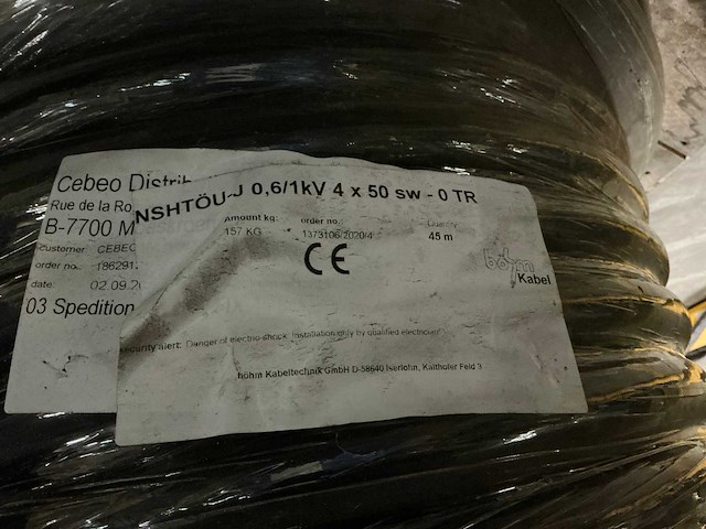Krachtstroom kabel - afbeelding 2 van  2