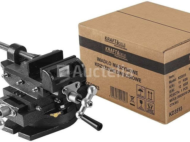 Kraft&dele 2-assige bankschroef 100 mm - afbeelding 1 van  3