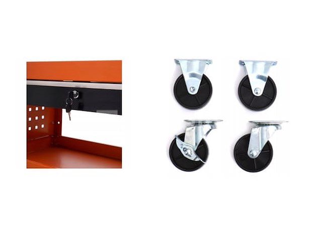 Kraft&dele professionele trolley op wielen - afbeelding 4 van  4