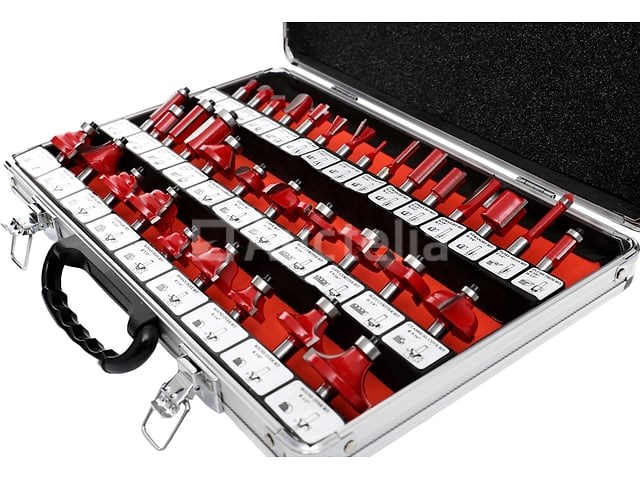Kraft&dele routerbit set (35 stuks) - afbeelding 1 van  4