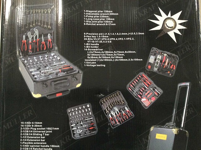 Kraftmuller gereedschapskoffer - afbeelding 2 van  4