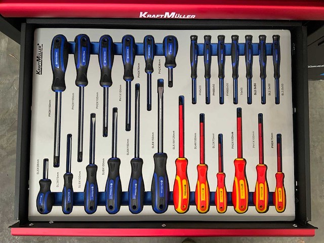 Kraftmüller km-7/7 kingsize edition gereedschapswagen 261 pcs - afbeelding 2 van  8