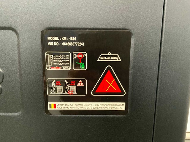 Kraftmüller km-7/7 kingsize edition gereedschapswagen 261 pcs - afbeelding 6 van  8