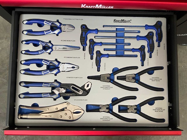 Kraftmüller km-7/7 kingsize edition gereedschapswagen 261 pcs - afbeelding 6 van  14