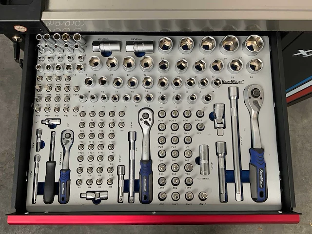 Kraftmüller km-7/7 kingsize edition gereedschapswagen 261 pcs - afbeelding 1 van  16
