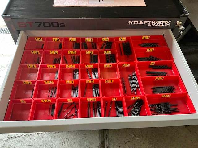 Kraftwerk bt700s gereedschapskast met inhoud - afbeelding 15 van  19