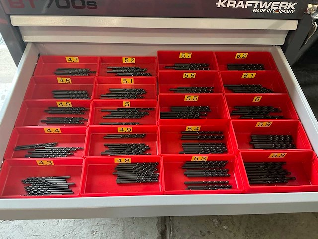 Kraftwerk bt700s gereedschapskast met inhoud - afbeelding 18 van  19