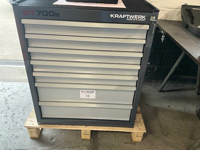 Kraftwerk bt700s gereedschapskast met inhoud - afbeelding 1 van  10
