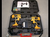 Kraftworld draadloze schroevendraaierset 18v lithium - afbeelding 1 van  3