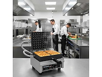 Krampouz - elektrische wafelijzers 4 x 7 kurk - krampouz - wecahc - elektrisch wafelijzer - broodrooster en broodrooster (3x) - afbeelding 2 van  2