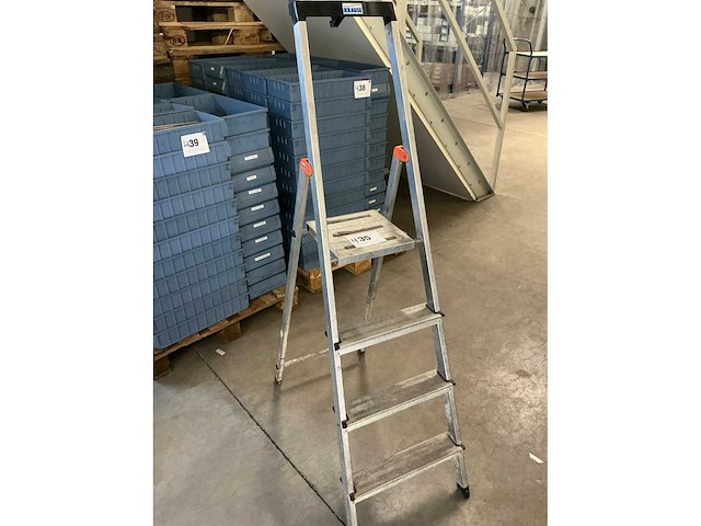 Krause 1x4 ladder - afbeelding 2 van  2
