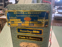 Krauss & reichert rbs300b lint snijmachine - afbeelding 7 van  8