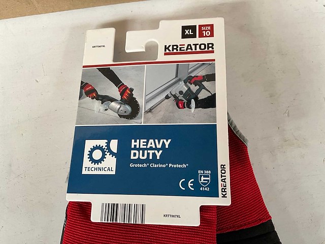 Kreator krtt007 heavy duty werkhandschoen xl (60x) - afbeelding 3 van  6