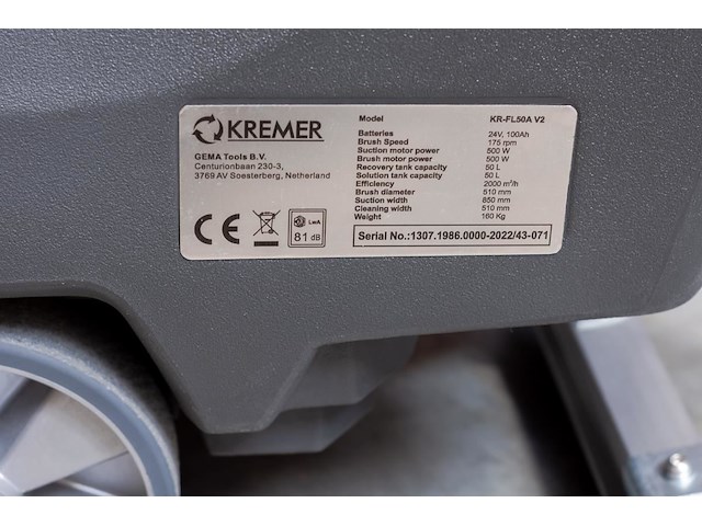Kremer - 2025 - kr-fl50a - schrobmachine - afbeelding 21 van  23