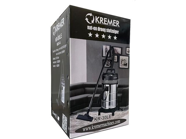 Kremer - 2025 - kr30le - industriele stofzuiger 30l - afbeelding 2 van  3
