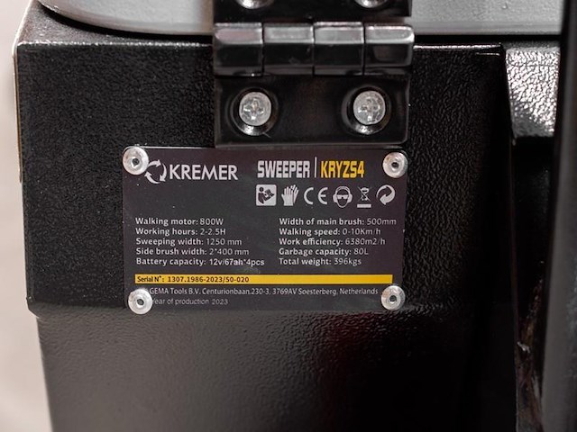 Kremer - 2025 - kryzs4 - veegmachine - afbeelding 16 van  17