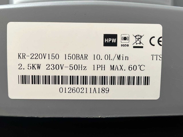 Kremer - 2026 - kr-220 - hogedrukreiniger - afbeelding 6 van  13
