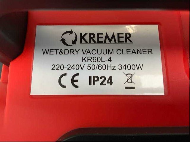 Kremer - kr60l-4 - industriële stofzuiger - 2024 - afbeelding 1 van  3