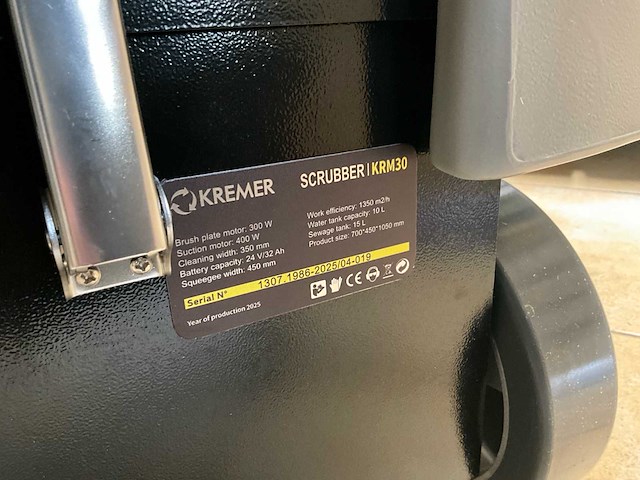 Kremer - schrubber krm 30 - schrubberdroger - afbeelding 3 van  14
