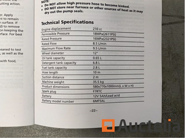 Kremer kr-170b hogedrukreiniger - afbeelding 13 van  18