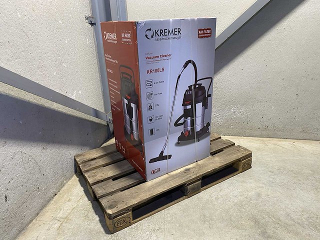 Kremer kr100ls industriële nat/droog stofzuiger - afbeelding 7 van  17
