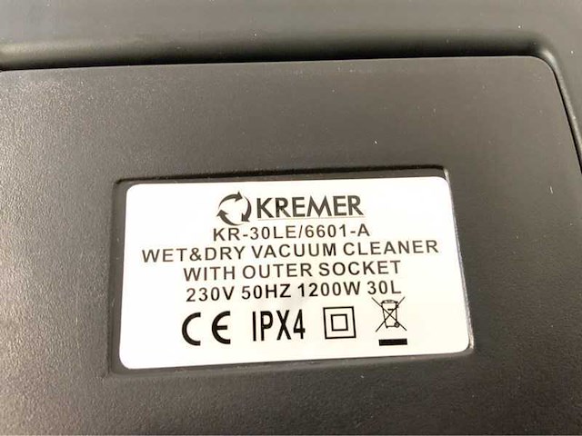 Kremer kr30le nat en droog stofzuiger 30l - afbeelding 5 van  12