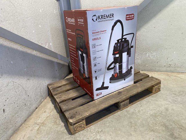 Kremer kr65ls industriële nat/droog stofzuiger - afbeelding 1 van  1