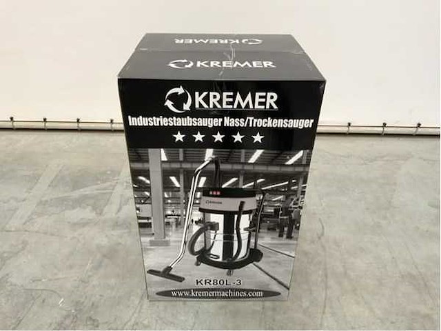 Kremer kr80l-3 industriële stofzuiger - afbeelding 3 van  8