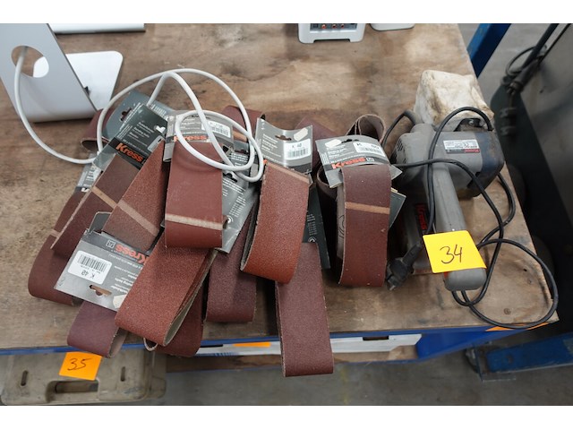 Kress bandenschuurmachine met schuurbanden - afbeelding 1 van  7