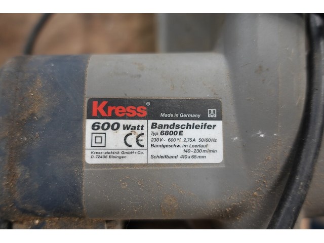 Kress bandenschuurmachine met schuurbanden - afbeelding 3 van  7