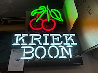 Kriek boon decoratie neon verlichting - afbeelding 1 van  1