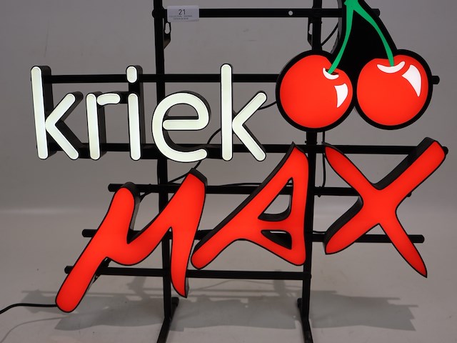 Kriek lichtreclame - afbeelding 3 van  5