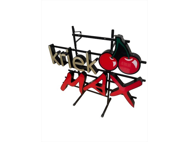 Kriek max - neon - 55 x 47 cm. - afbeelding 1 van  3