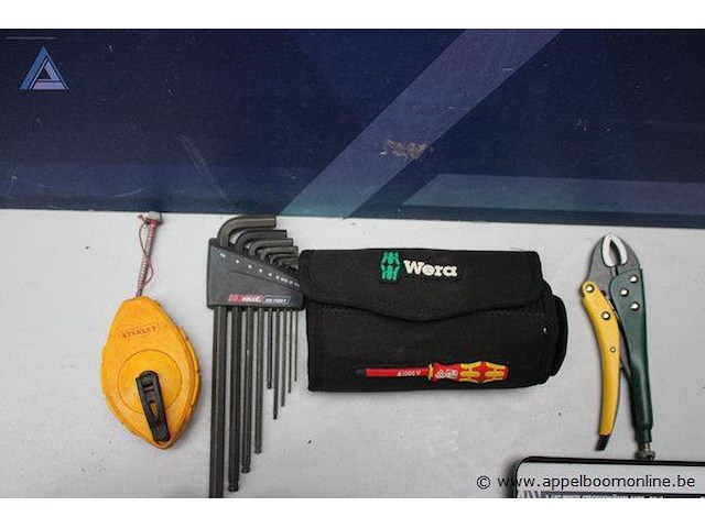 Krijtlijn - stanley set inbussleutels - rubi - hex key set schroevendraaiers pipe cutter dopsleutel set (33-delig) - wurth - multi socket wrench set ratel - workzone - universele sleutel set mini-schroevendraaiers - 7-delig - afbeelding 2 van  3
