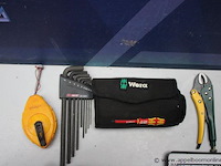 Krijtlijn - stanley set inbussleutels - rubi - hex key set schroevendraaiers pipe cutter dopsleutel set (33-delig) - wurth - multi socket wrench set ratel - workzone - universele sleutel set mini-schroevendraaiers - 7-delig - afbeelding 2 van  3