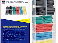 Krimpkousen120delige set gekleurde krimpkousen -draadisolatie van 1 tot 600volt