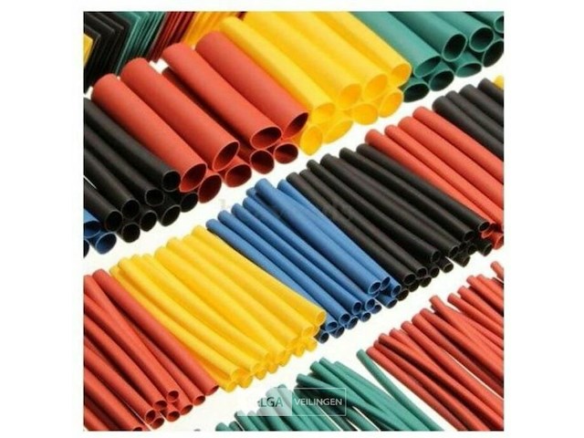 Krimpkousen120delige set gekleurde krimpkousen -draadisolatie van 1 tot 600volt - afbeelding 3 van  3