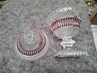 Kristal bokaal met deksel - afbeelding 4 van  4