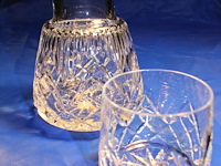 Kristal bonbonière + waterkan violetta - afbeelding 3 van  3