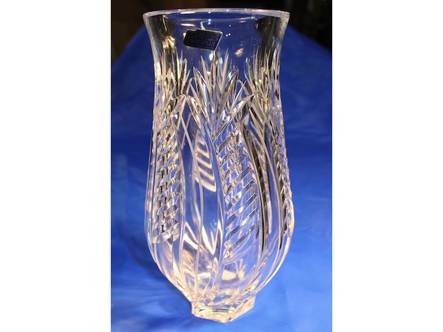 Kristal vaas + waterkan violetta - afbeelding 1 van  3