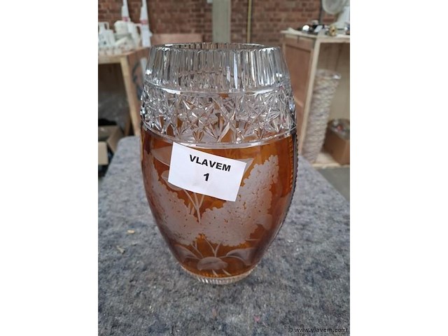 Kristal vaas - afbeelding 1 van  4