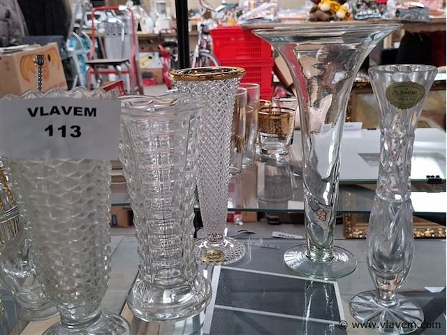 Kristal vaas - afbeelding 1 van  3