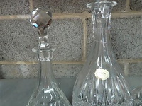 Kristallen karaffen 3 stuks - afbeelding 2 van  3