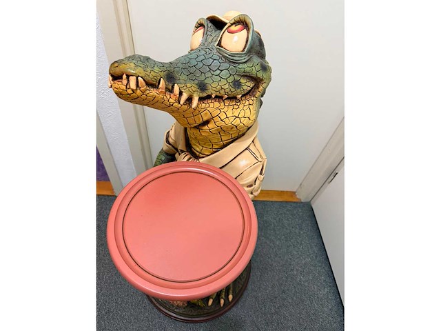 Krokodil - decor object - beeld - afbeelding 4 van  6
