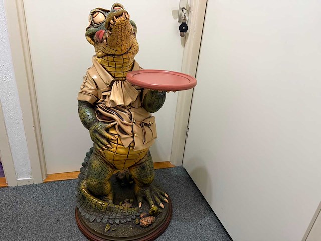 Krokodil - decor object - beeld - afbeelding 1 van  6