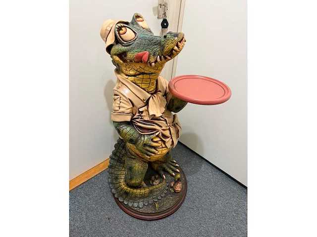 Krokodil - decor object - beeld - afbeelding 6 van  6