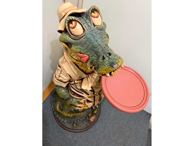 Krokodil - decor object - beeld - afbeelding 5 van  6